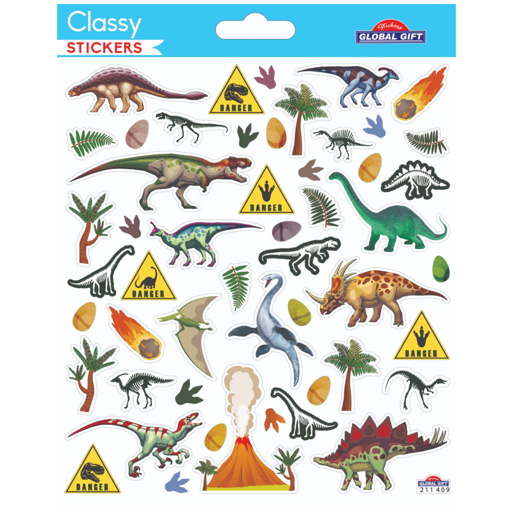 STICKERS GLOBAL GIFT 211409 CLASSY 15X17CM