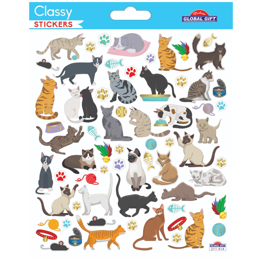 STICKERS GLOBAL GIFT 211414 CLASSY 15X17CM