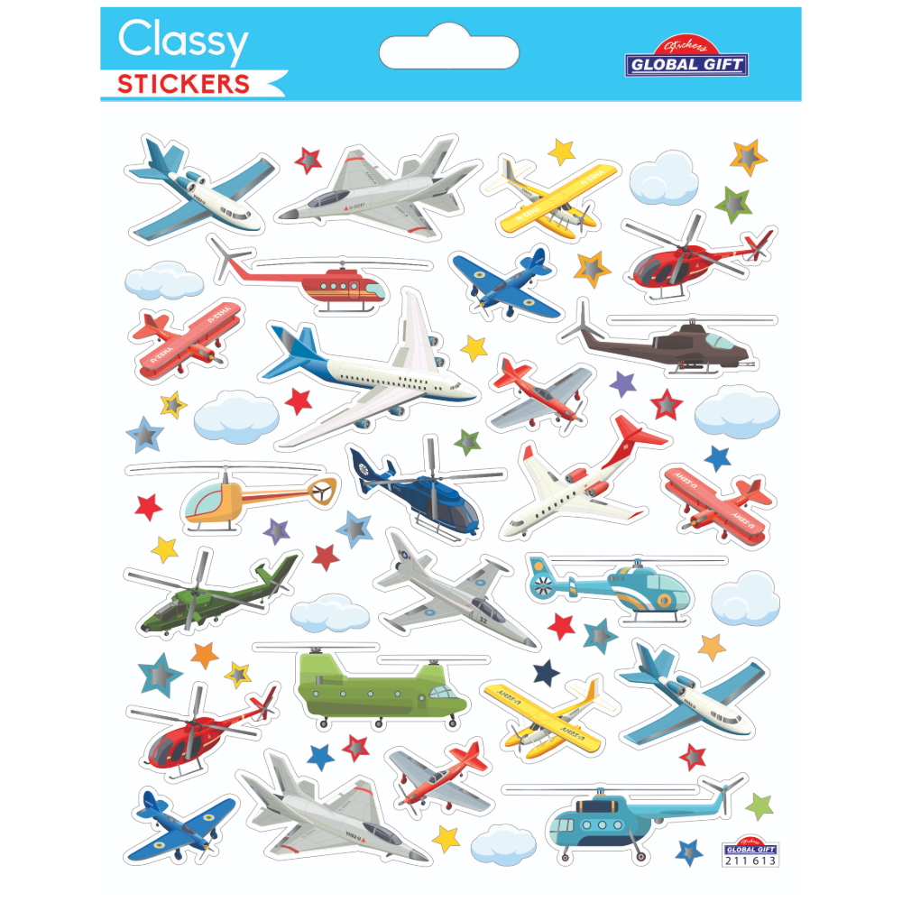 STICKERS GLOBAL GIFT 211613 CLASSY 15X17CM