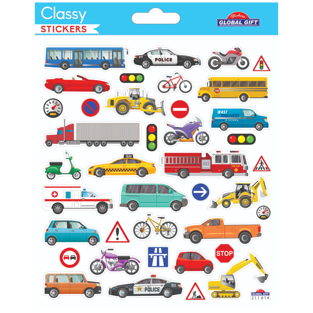STICKERS GLOBAL GIFT 211614 CLASSY 15X17CM