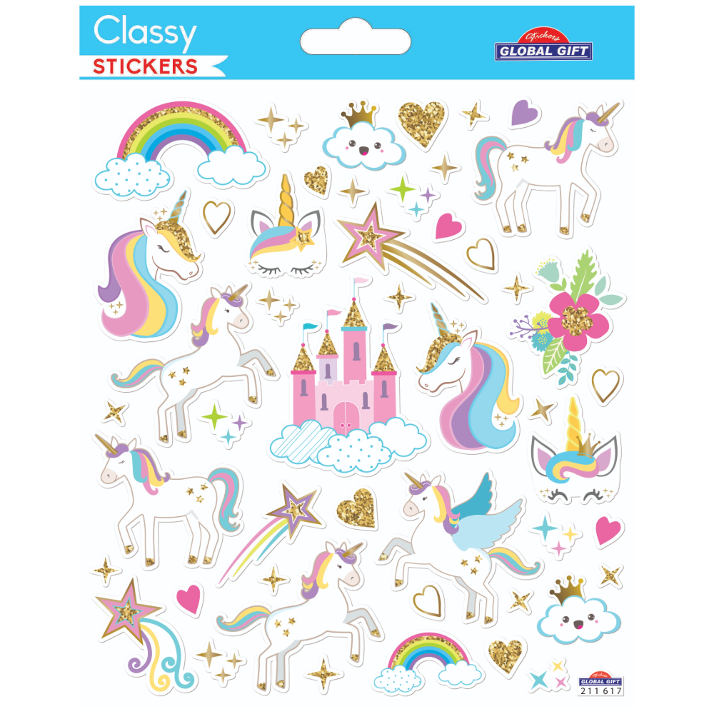STICKERS GLOBAL GIFT 211617 CLASSY 15X17CM