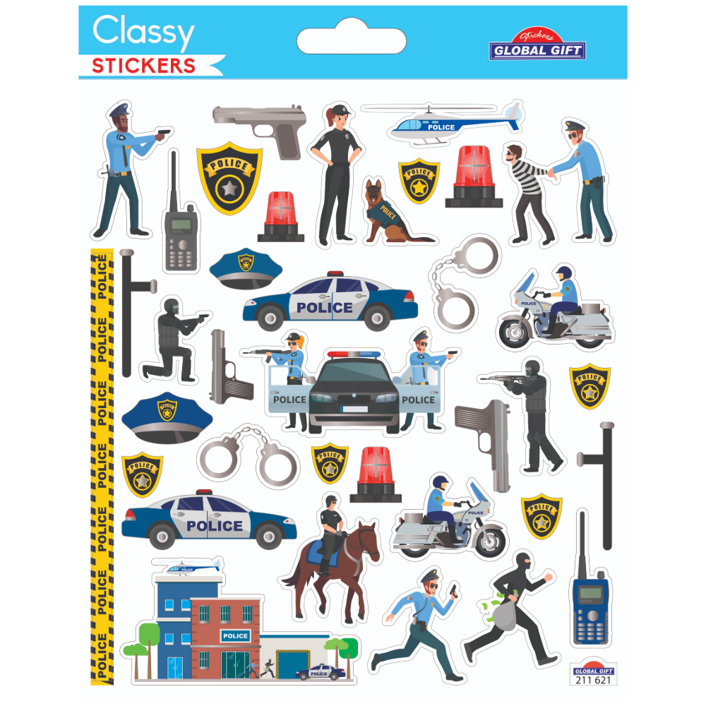 STICKERS GLOBAL GIFT 211621 CLASSY 15X17CM