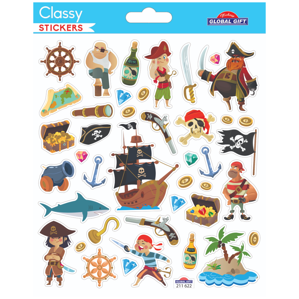 STICKERS GLOBAL GIFT 211622 CLASSY 15X17CM
