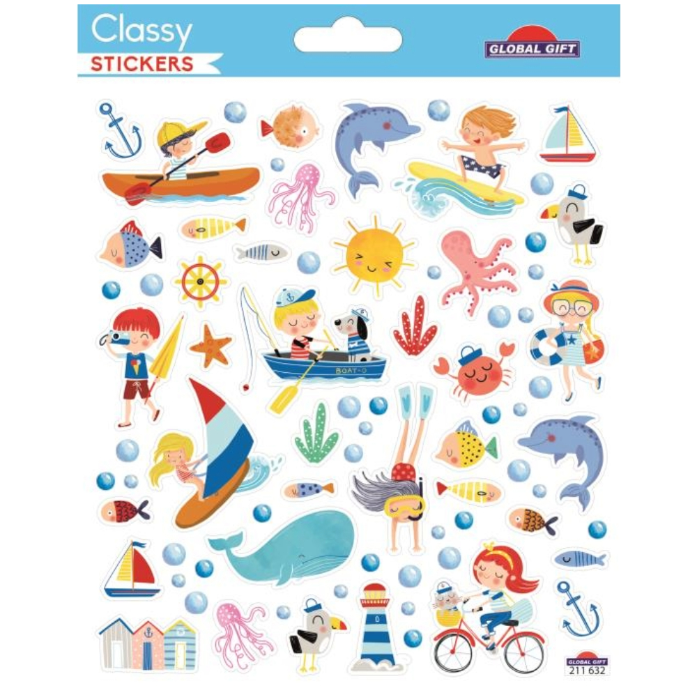STICKERS GLOBAL GIFT 211632 CLASSY 15X17CM