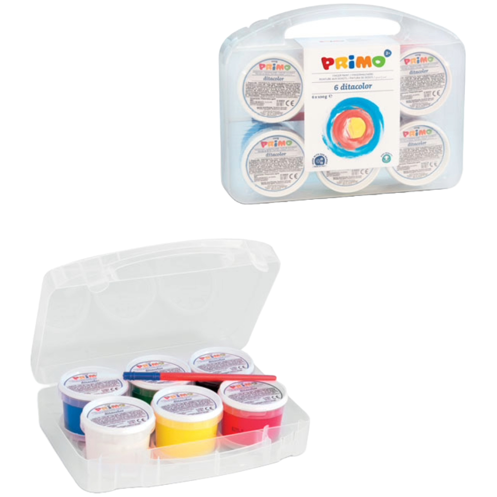 ΔΑΚΤΥΛΟΜΠΟΓΙΑ PRIMO ΣΕΤ 6 ΧΡΩΜΑΤΩΝ 100GR CMP-221TD100S