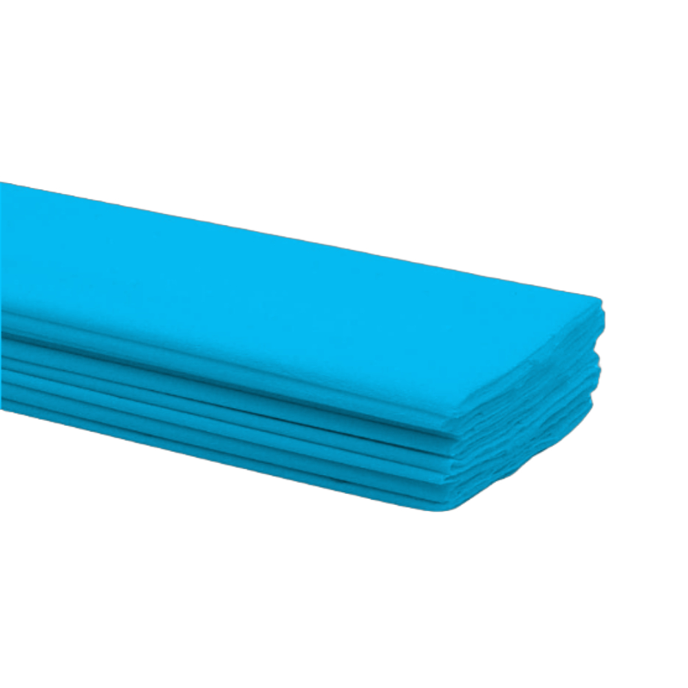 ΧΑΡΤΙ COLORFIX.γκοφρε50χ200cm-026 γαλαζio,ραφ