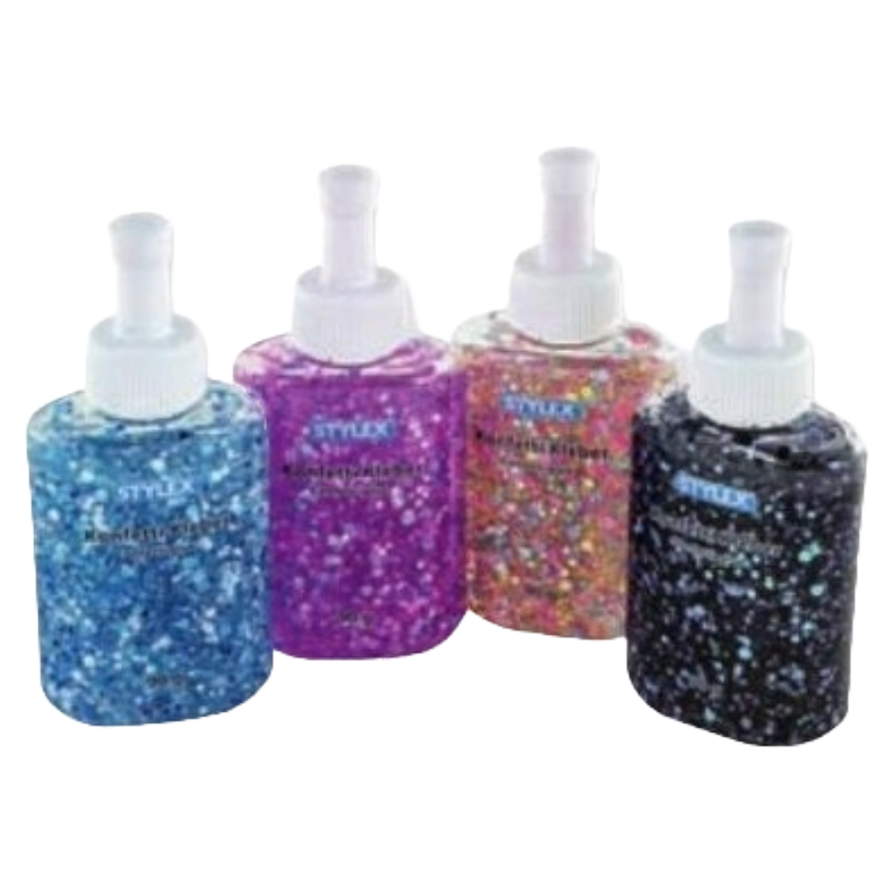 ΚΟΛΛΑ STYLEX 23383 ΧΕΙΡΟΤΕΧΝΙΑΣ CONFETTI 90GR (4 ΑΣΟΡΤΙ ΧΡΩΜΑΤΑ) ΣΤΑΝΤ=12ΤΜΧ