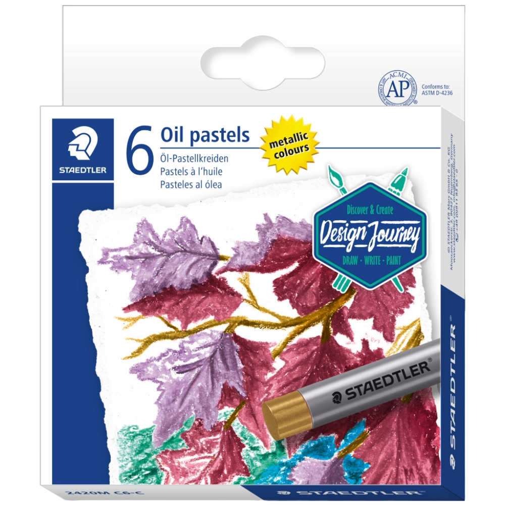 ΛΑΔΟΠΑΣΤΕΛ STAEDTLER 2420-6 ΜΕΤΑΛΛΙΚΑ ΧΡΩΜΑΤΑ 2420M C6