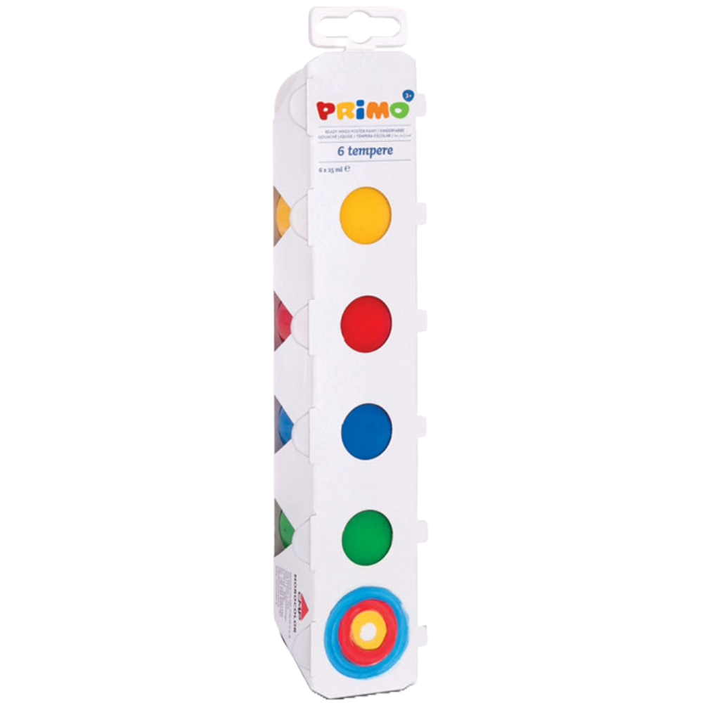 ΤΕΜΠΕΡΑ PRIMO ΔΟΧΕΙΟ 25ML ΣΕΤ 6 ΧΡΩΜΑΤΩΝ CMP-253TB6E