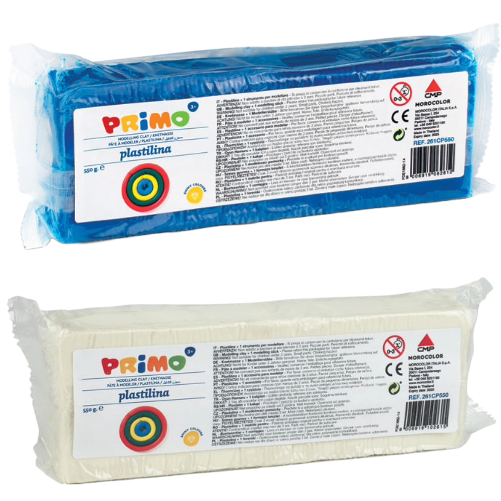 ΠΛΑΣΤΕΛΙΝΗ PRIMO 550GR + ΕΡΓΑΛΕΙΟ ΠΛΑΣΤΙΚΟ CMP * TH * 261CP550xxx