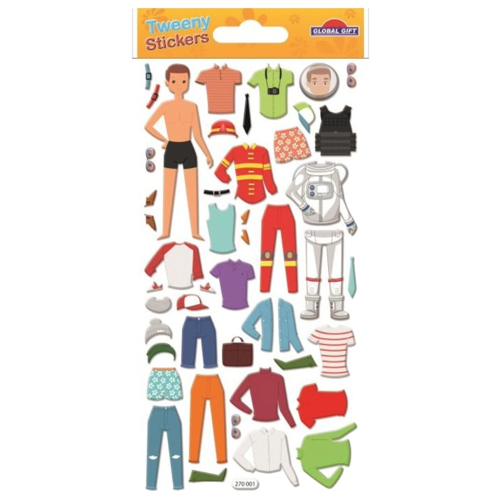 STICKERS GLOBAL GIFT 270001 TWEENY 9X17CM