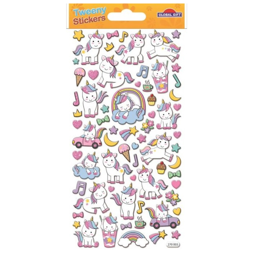 STICKERS GLOBAL GIFT 270003 TWEENY 9X17CM