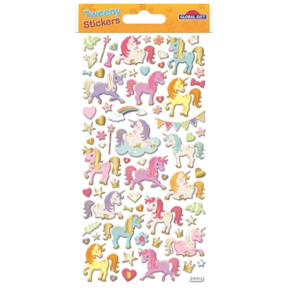 STICKERS GLOBAL GIFT 270013 TWEENY 9X17CM