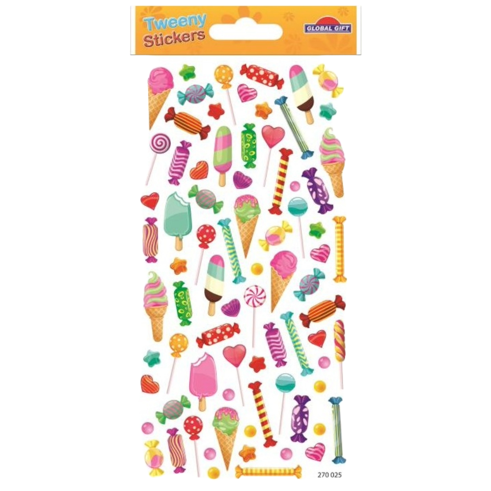 STICKERS GLOBAL GIFT 270025 TWEENY 9X17CM