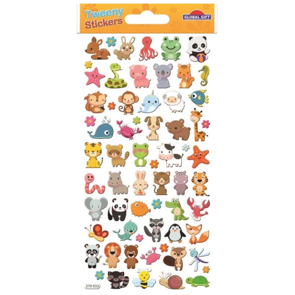 STICKERS GLOBAL GIFT 270033 TWEENY 9X17CM