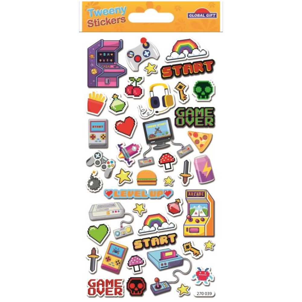 STICKERS GLOBAL GIFT 270039 TWEENY 9X17CM