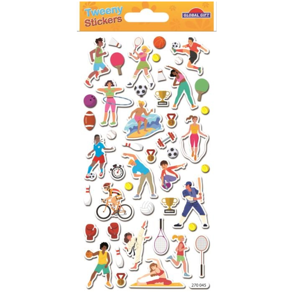 STICKERS GLOBAL GIFT 270045 TWEENY 9X17CM