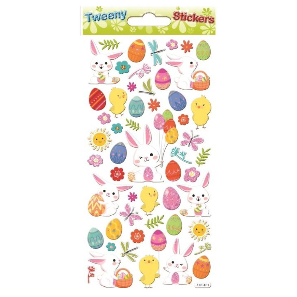 STICKERS GLOBAL GIFT EASTER 270401 TWEENY 9X17.5CM
