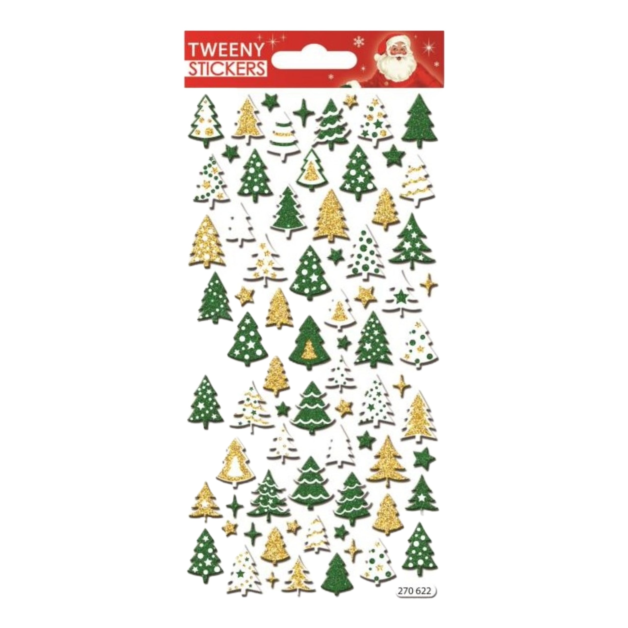 STICKERS CHRISTMAS TWENNY 9X17.5CM 270622 GLOBAL GIFT