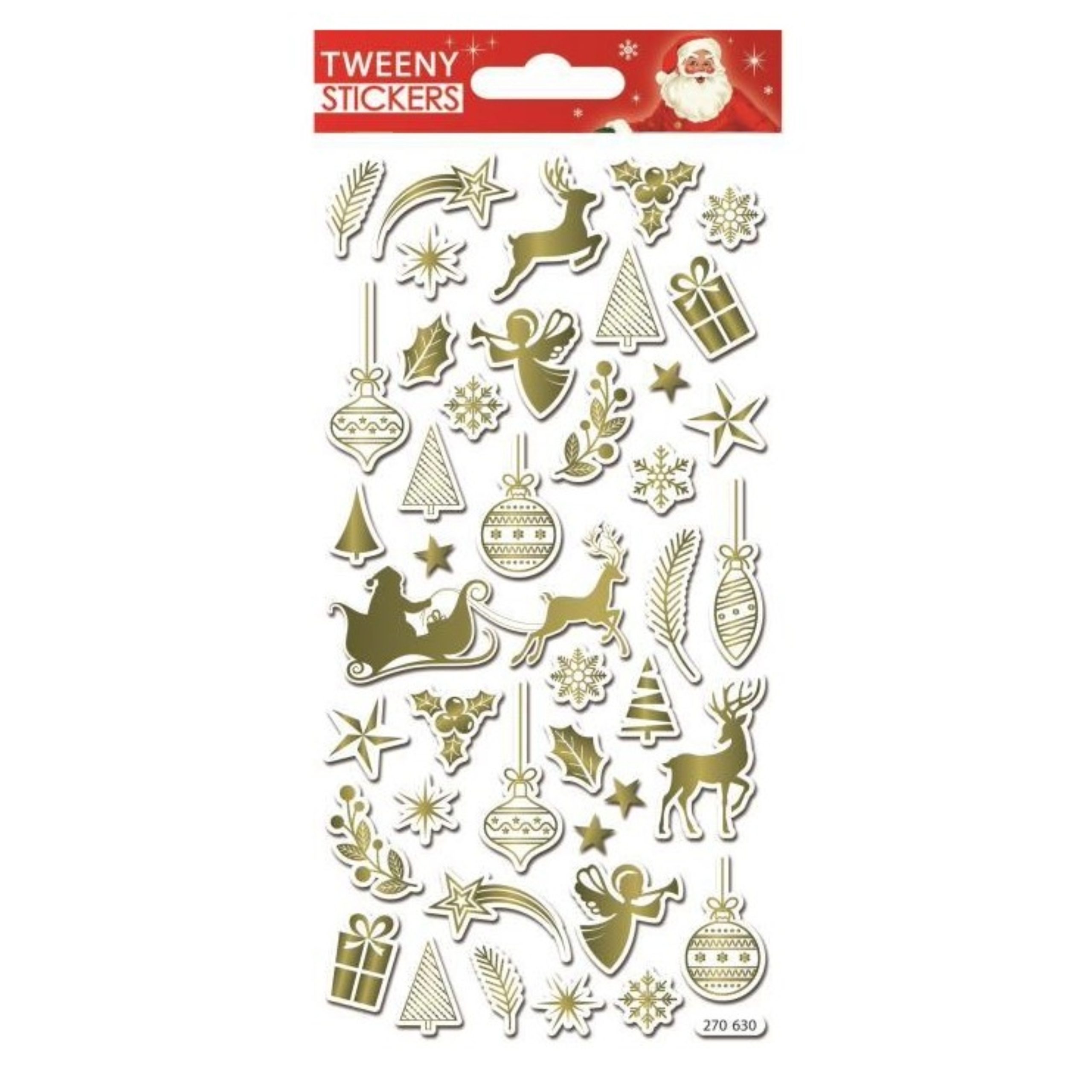 STICKERS CHRISTMAS TWENNY 9X17.5CM 270630 GLOBAL GIFT