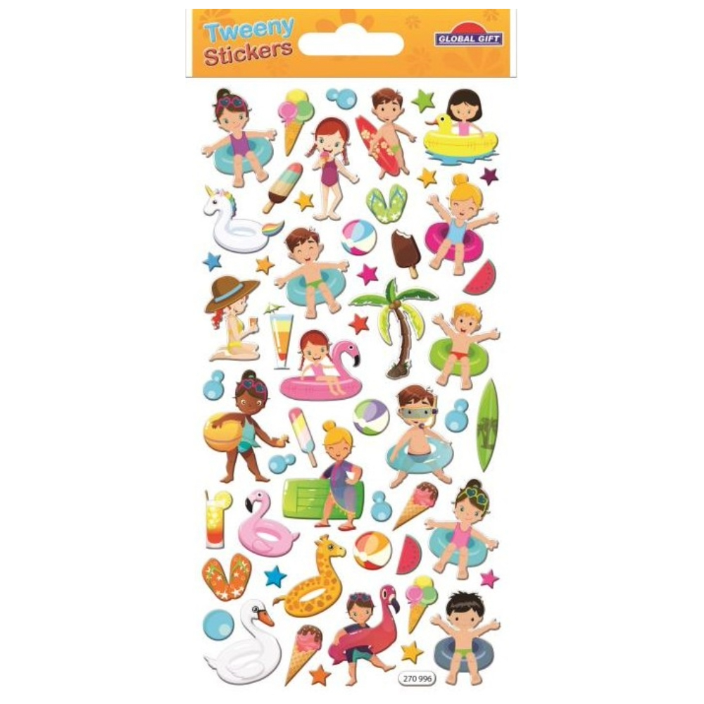 STICKERS GLOBAL GIFT 270996 TWEENY 9X17CM