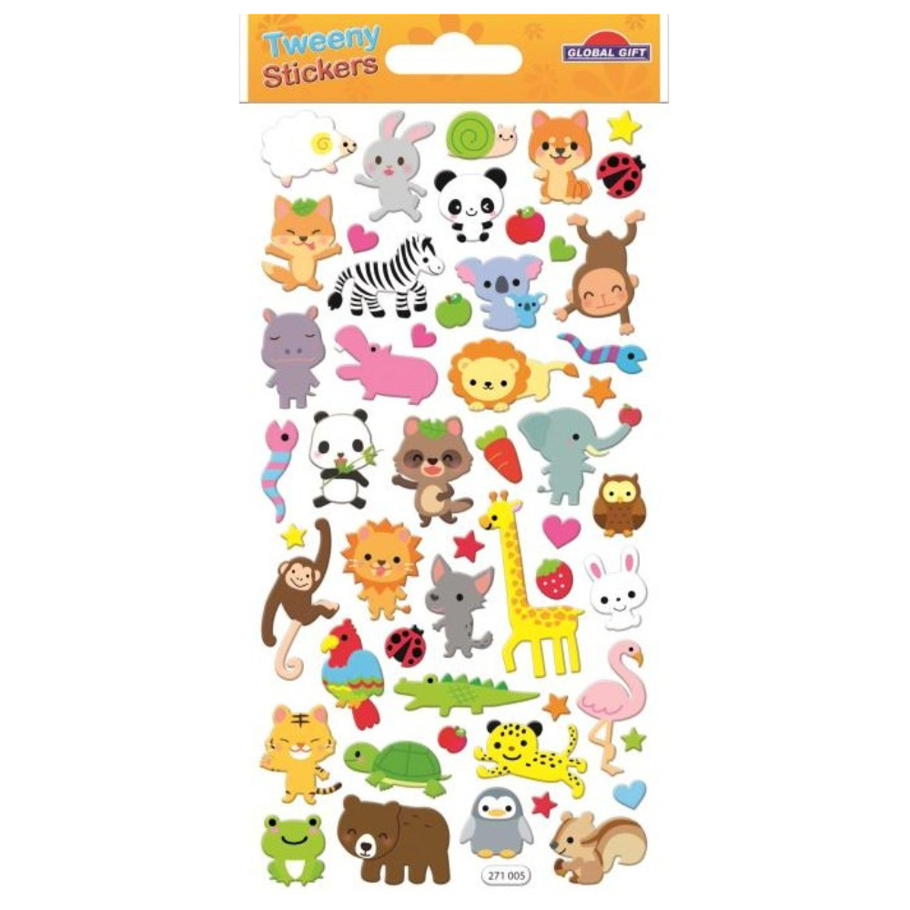 STICKERS GLOBAL GIFT 271005 TWEENY 9X17CM