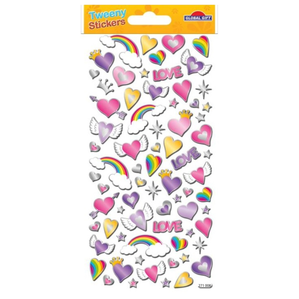 STICKERS GLOBAL GIFT 271008 TWEENY 9X17CM