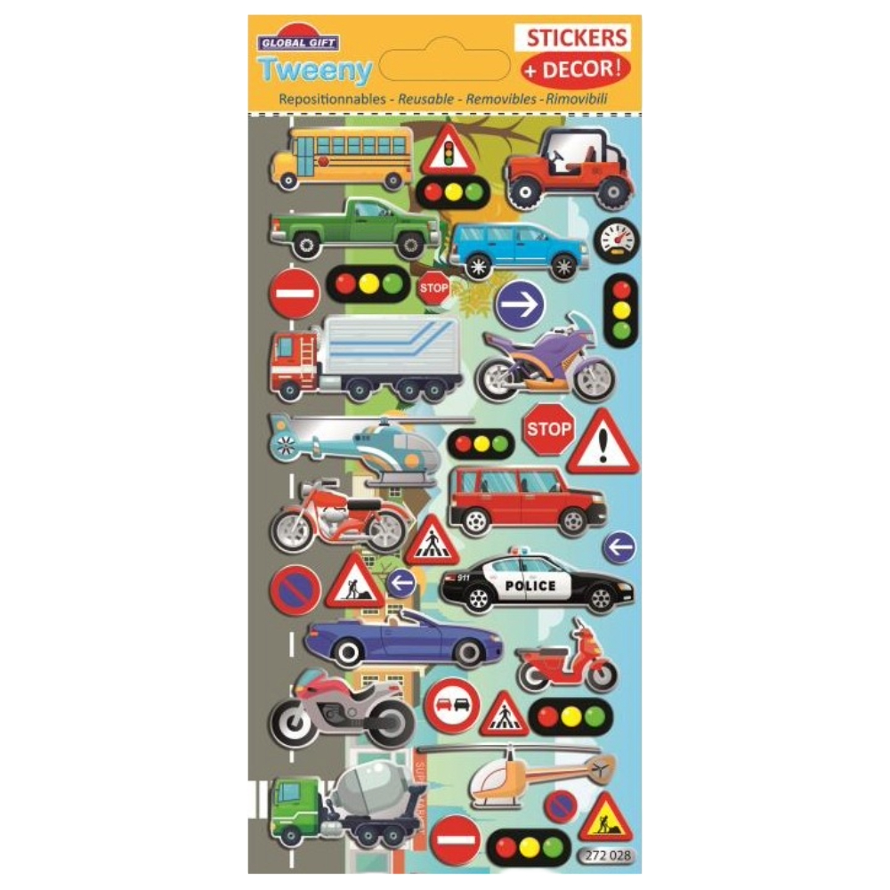 STICKERS GLOBAL GIFT 272028 TWEENY DECOR 9X17.5CM