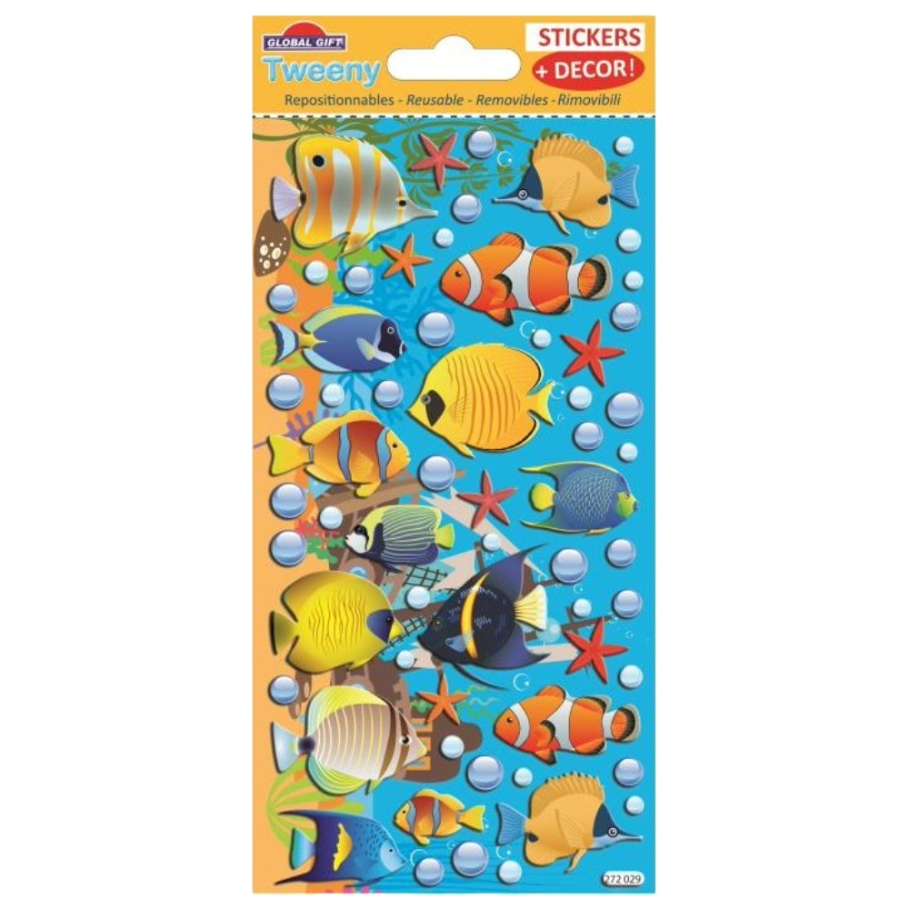 STICKERS GLOBAL GIFT 272029 TWEENY DECOR 9X17.5CM