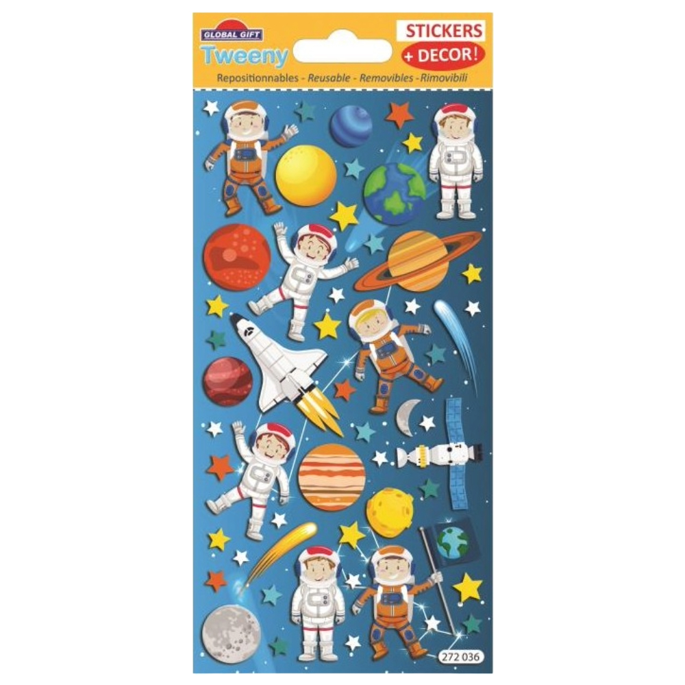 STICKERS GLOBAL GIFT 272036 TWEENY DECOR 9X17.5CM