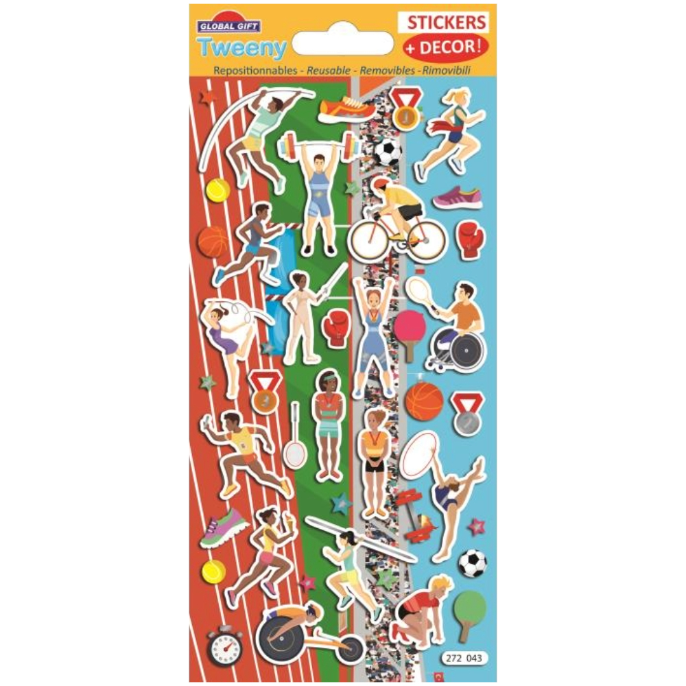 STICKERS GLOBAL GIFT 272043 TWEENY DECOR 9X17.5CM