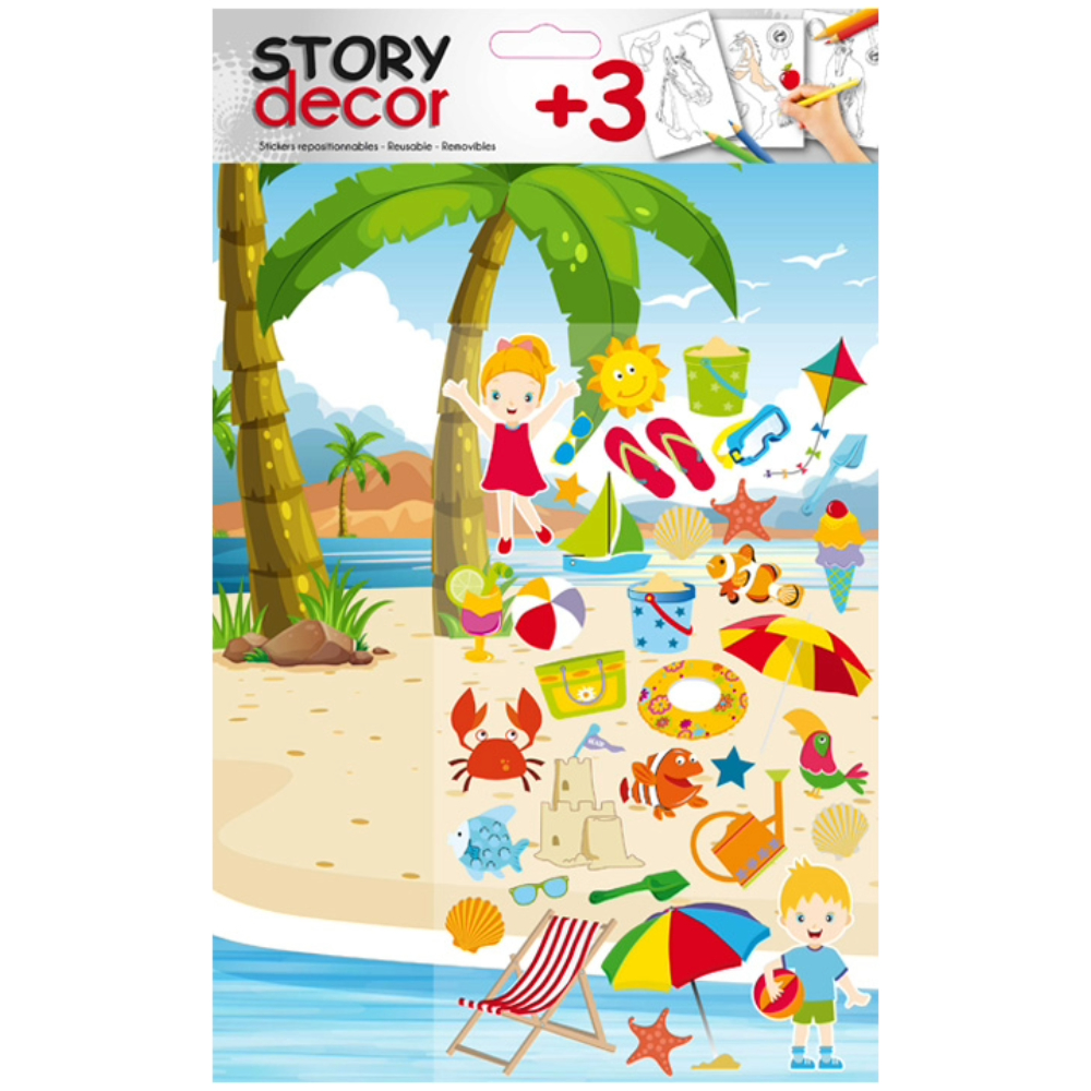 STICKERS GLOBAL GIFT 284004 STORY 18X25CM, + STICKERS + 3 ΠΡΟEKΤΥΠΩΜΕΝΑ ΦΥΛΛΑ
