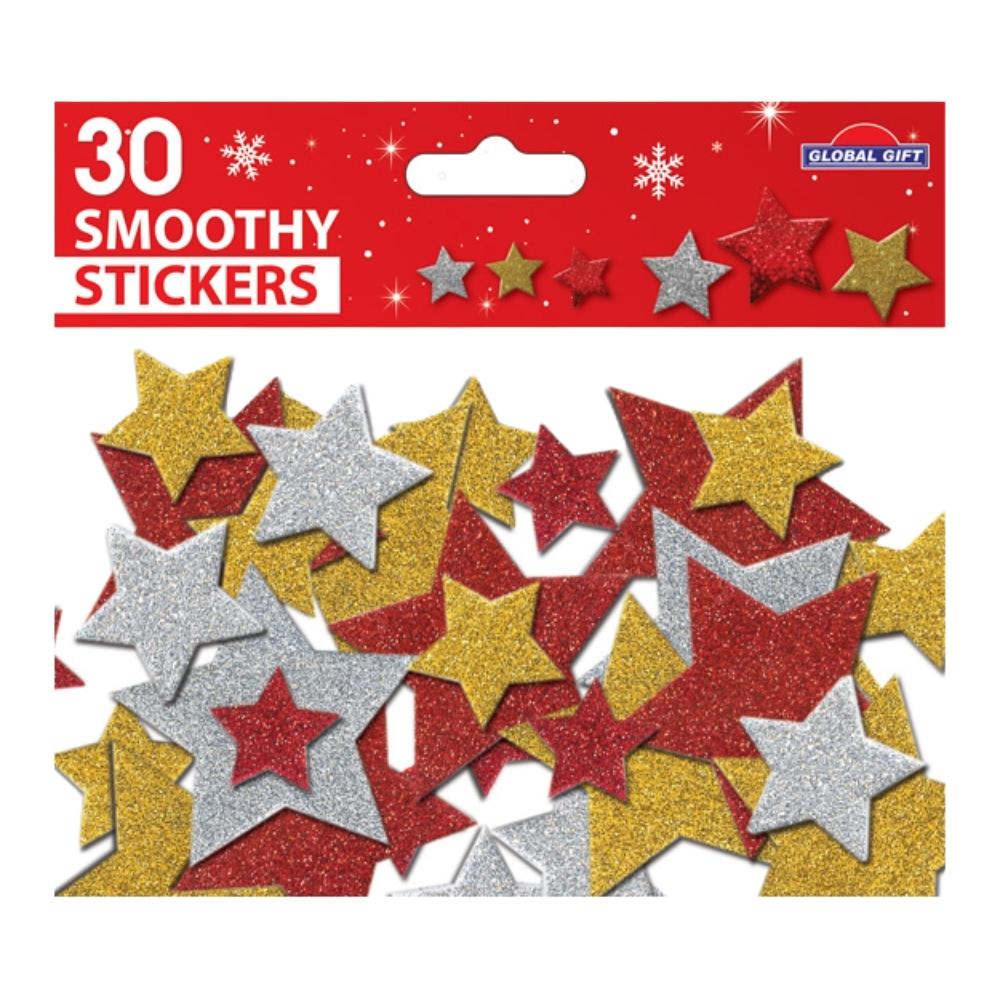 STICKERS CHRISTMAS SMOOTHY ΑΦΡΩΔΗ 30 ΤΕΜ. 15Χ8CM 290003 GLOBAL GIFT