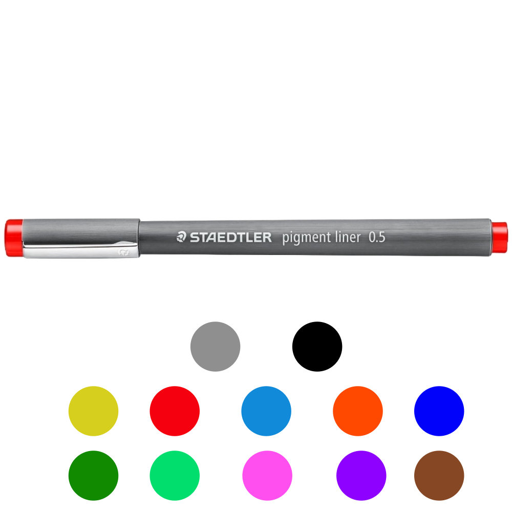 ΜΑΡΚΑΔΟΡΟΣ ΣΧΕΔΙΟΥ STAEDTLER 308-05 PIGMENT LINER 0.5MM