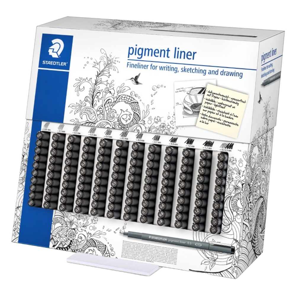 ΜΑΡΚΑΔΟΡΟΣ ΣΧΕΔΙΟΥ STAEDTLER 308-CA120 PIGMENT ΒΙΤΡΙΝΑ (ΑΣΟΡΤΙ 120 ΤΕΜ.)