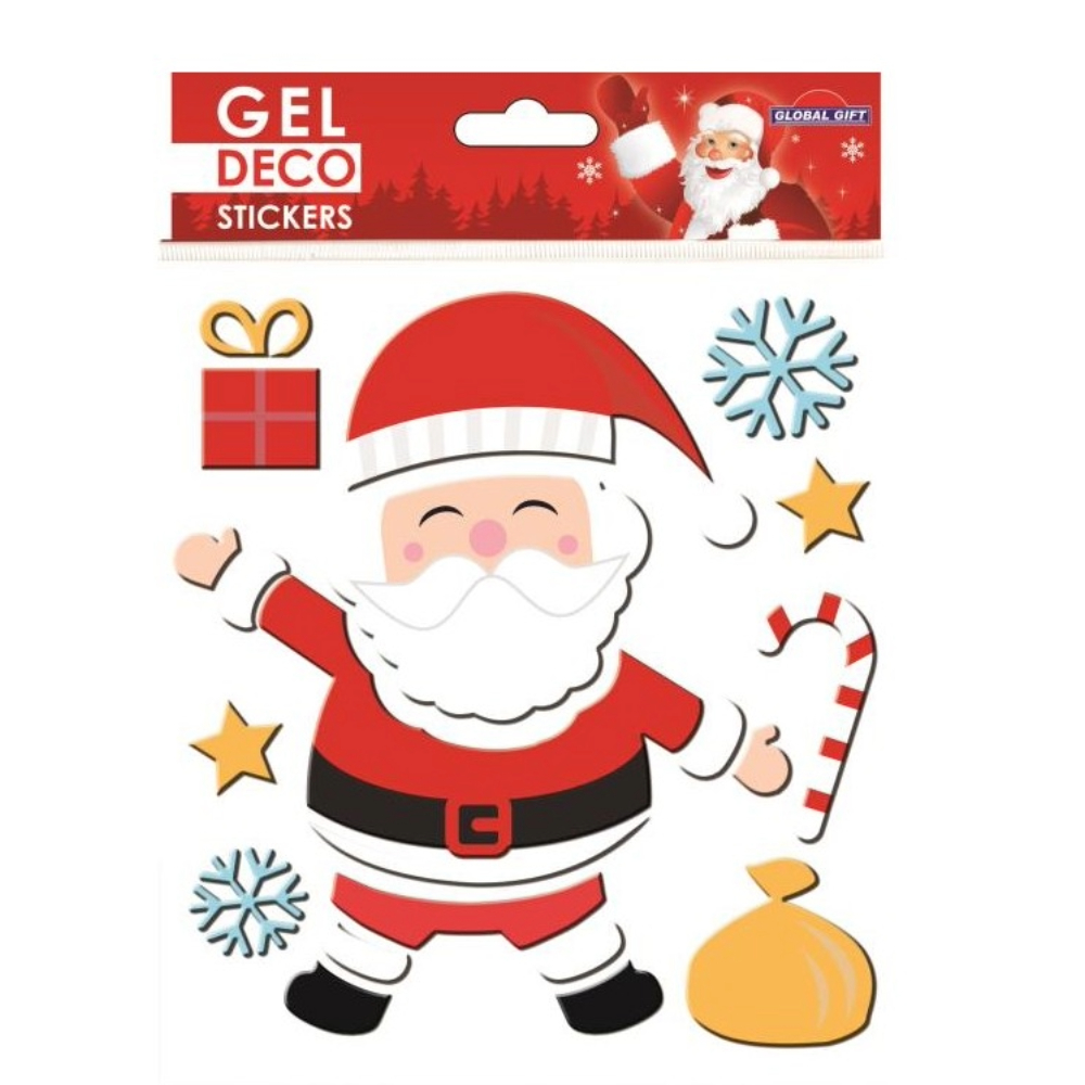 STICKERS CHRISTMAS 310-GEL 13X17CM 310504 GLOBAL GIFT