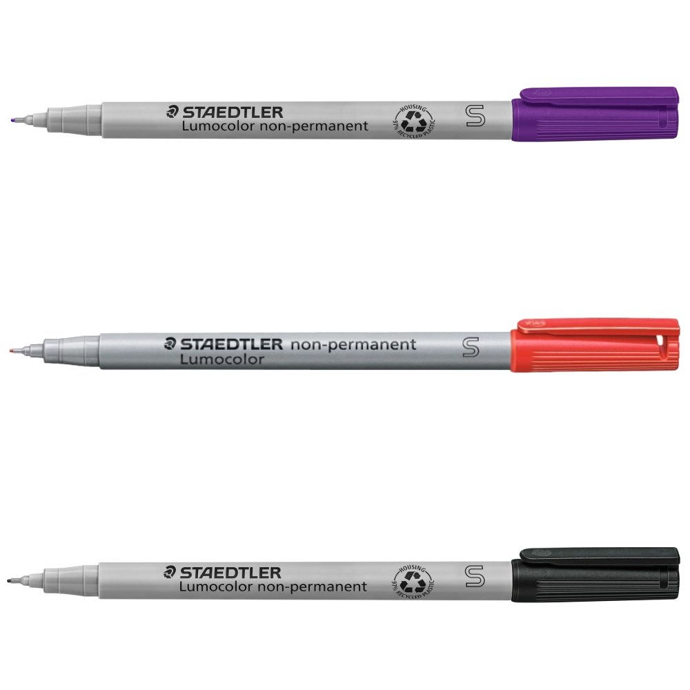 ΜΑΡΚΑΔΟΡΟΣ ΥΑΛΟΓΡΑΦΟΣ STAEDTLER 311 LUMOCOLOR S NON-PERMANENT (ΓΡΑΦΗ 0.4MM) 311-x