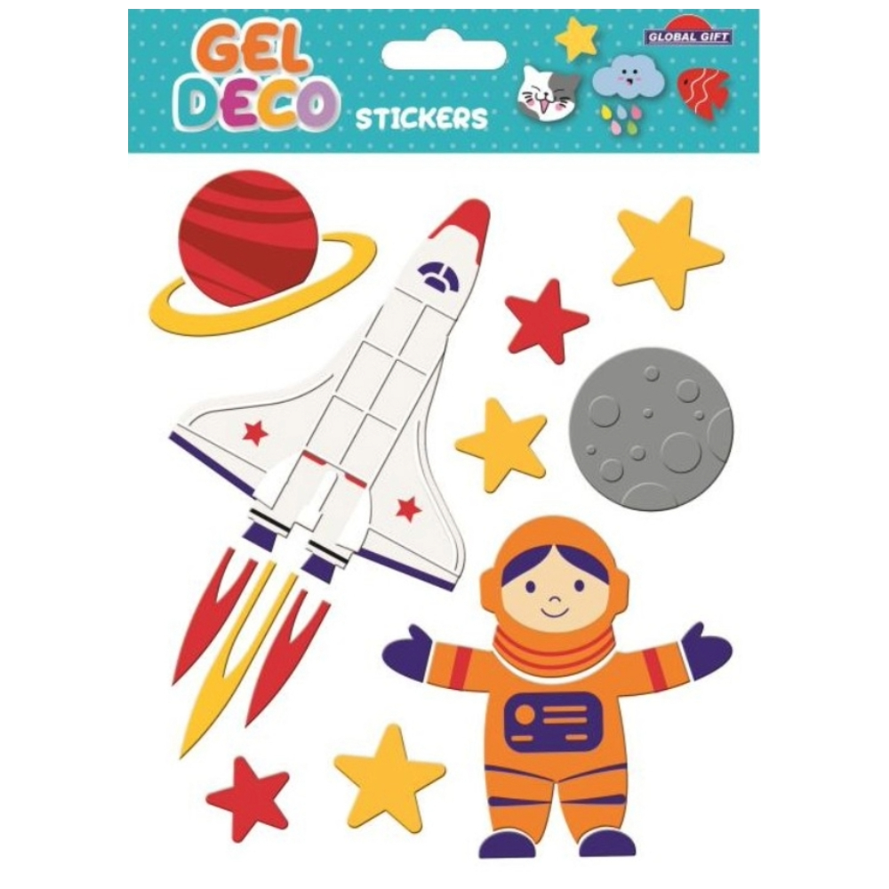 STICKERS GLOBAL GIFT GEL 320520 (13X17CM) αστροναυτης