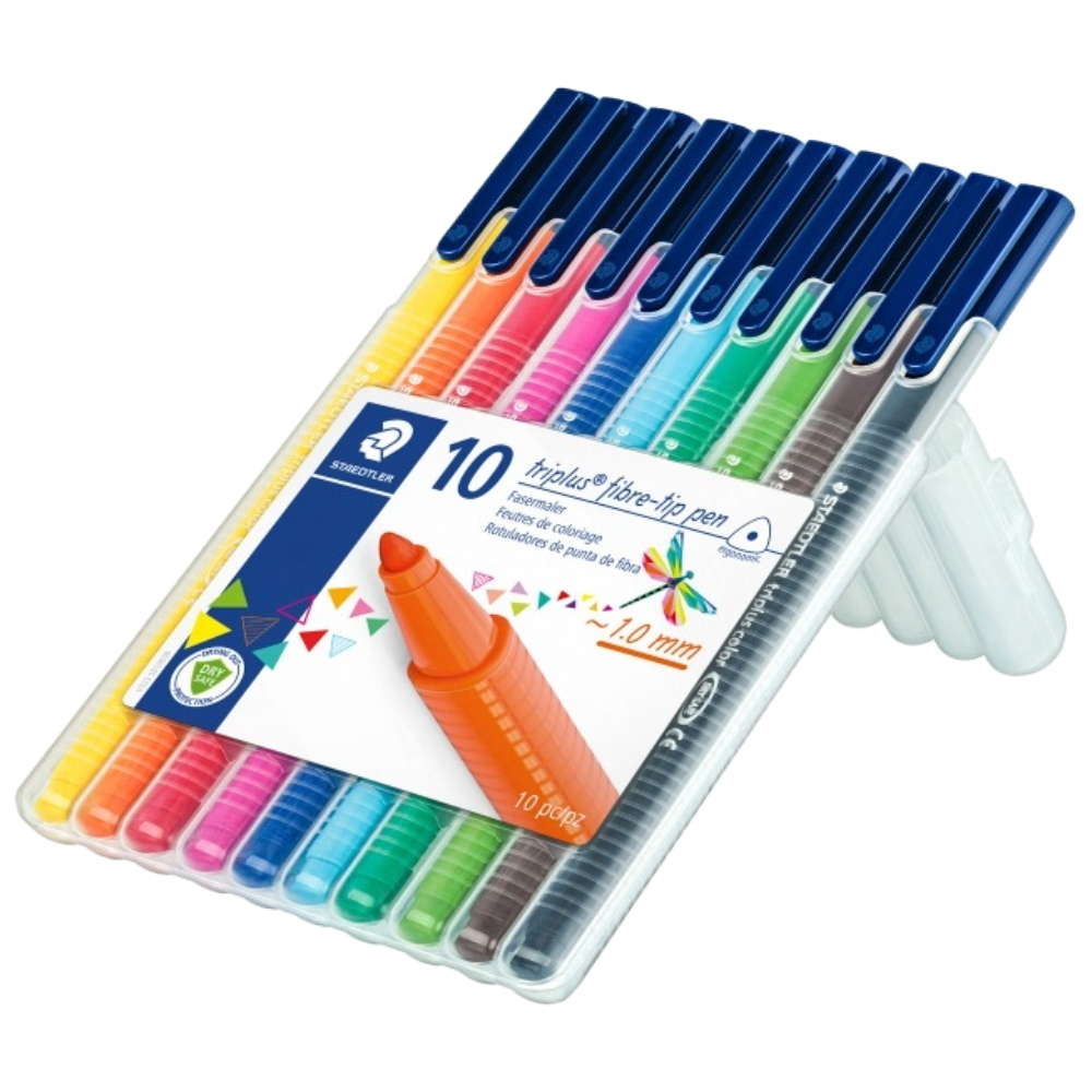 ΜΑΡΚΑΔΟΡΟΣ ΓΡΑΦΗΣ STAEDTLER 323 TRIPLUS COLOR (ΣΕΤ 10 ΧΡΩΜ.) (1.0 MM) 323SB10