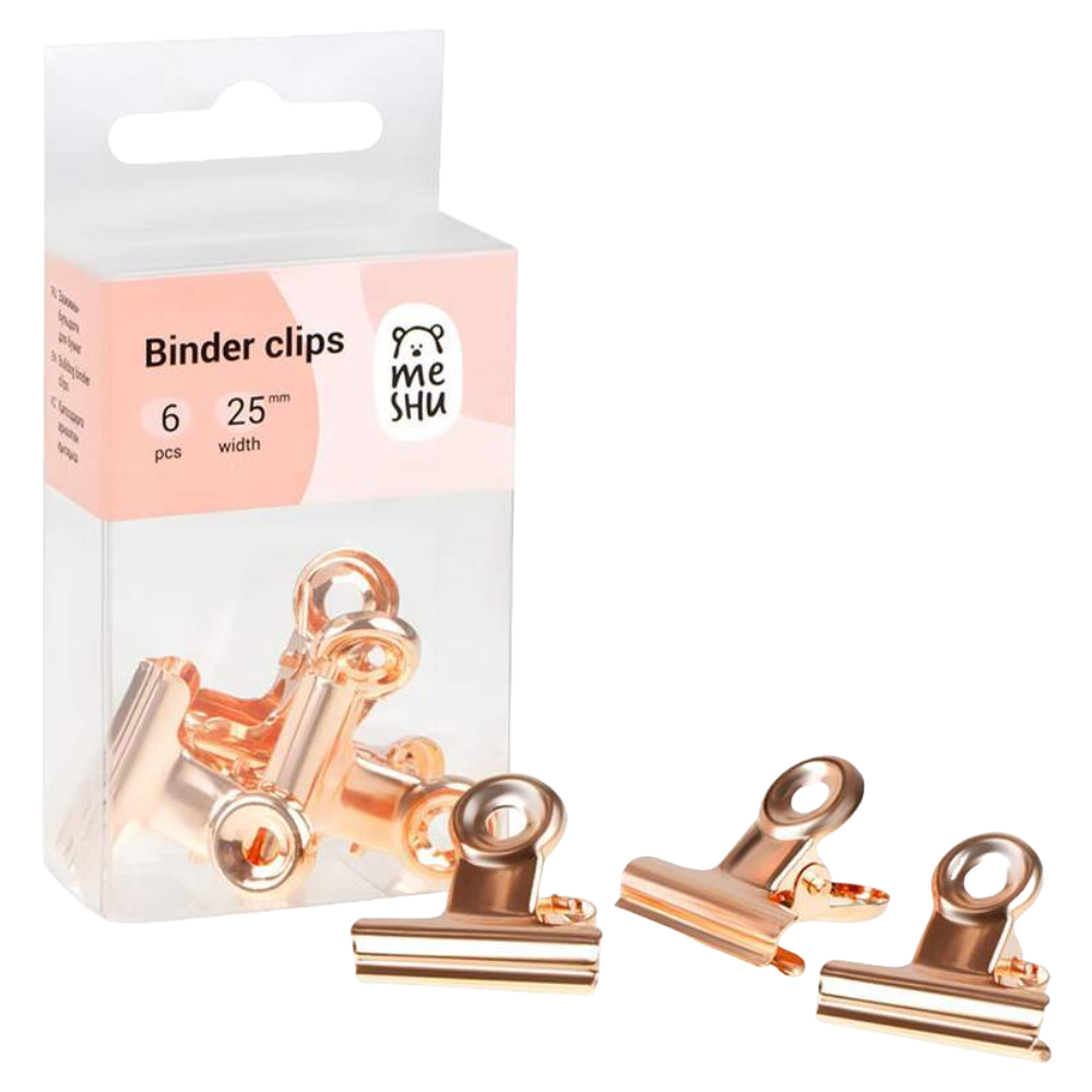 ΠΙΑΣΤΡΕΣ PAPER CLIPS MESHU 328223 25MM (6pcs)