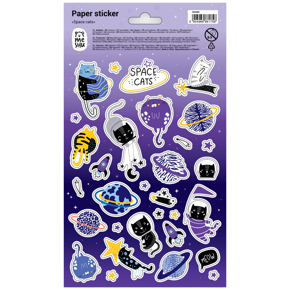 STICKERS MESHU PAPER 328480 (=10Φ) 12X21