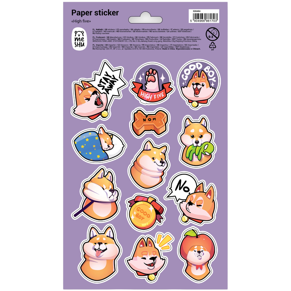 STICKERS MESHU PAPER 328484 (=10Φ) 12X21