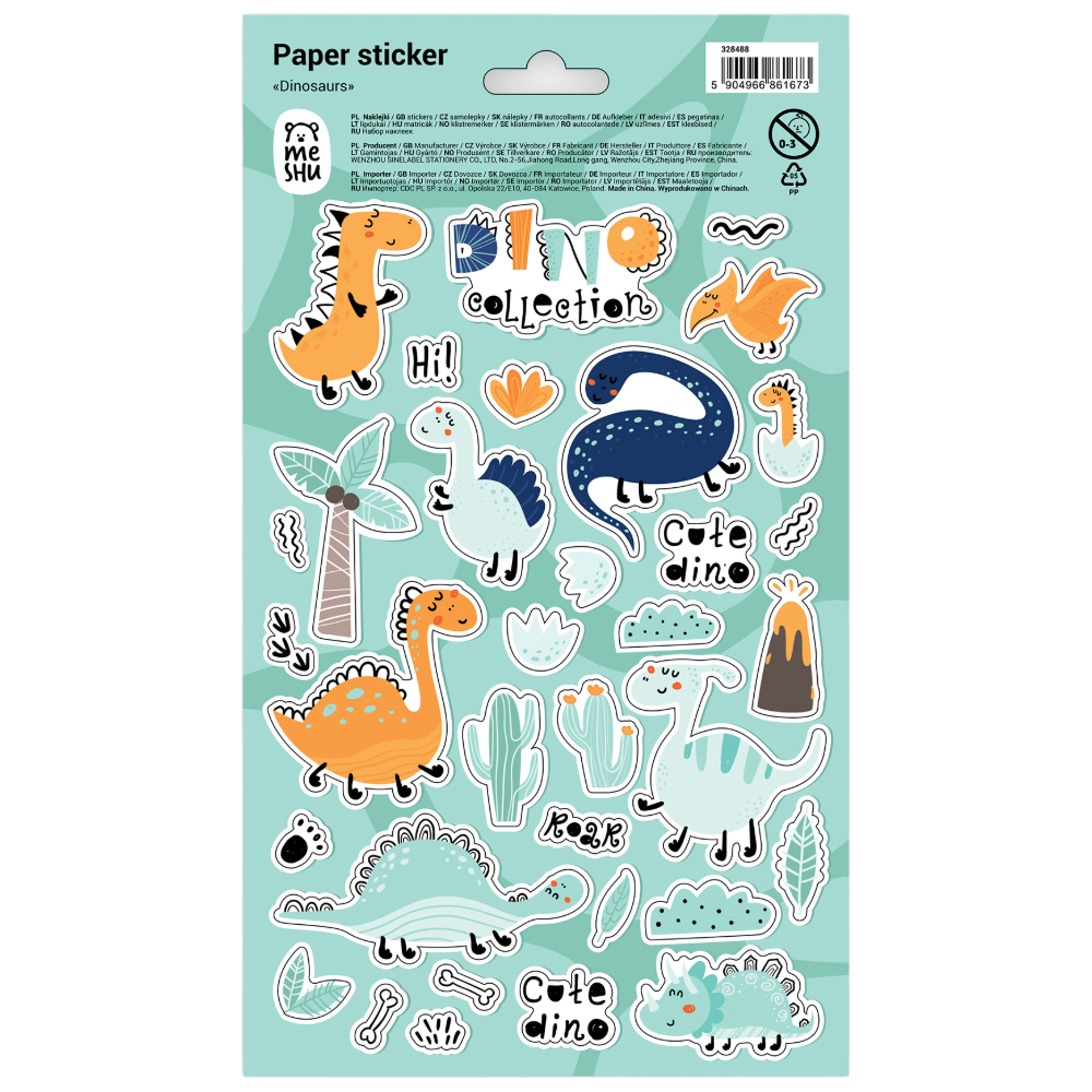 STICKERS MESHU PAPER 328488 (=10Φ) 12X21