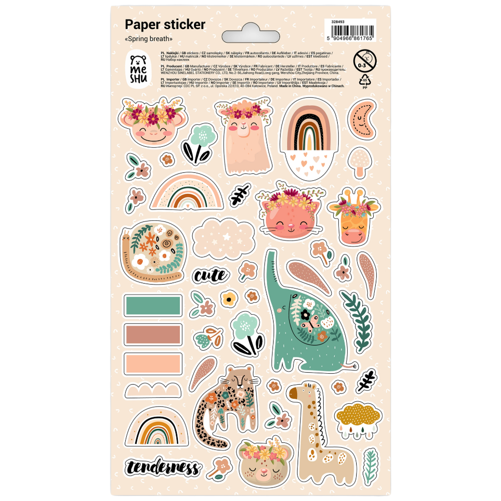 STICKERS MESHU PAPER 328493 (=10Φ) 12X21