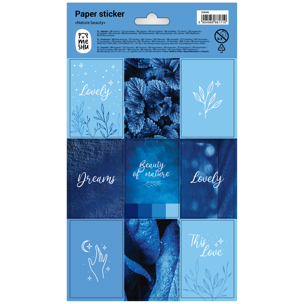 STICKERS MESHU PAPER 328496 (=10Φ) 12X21