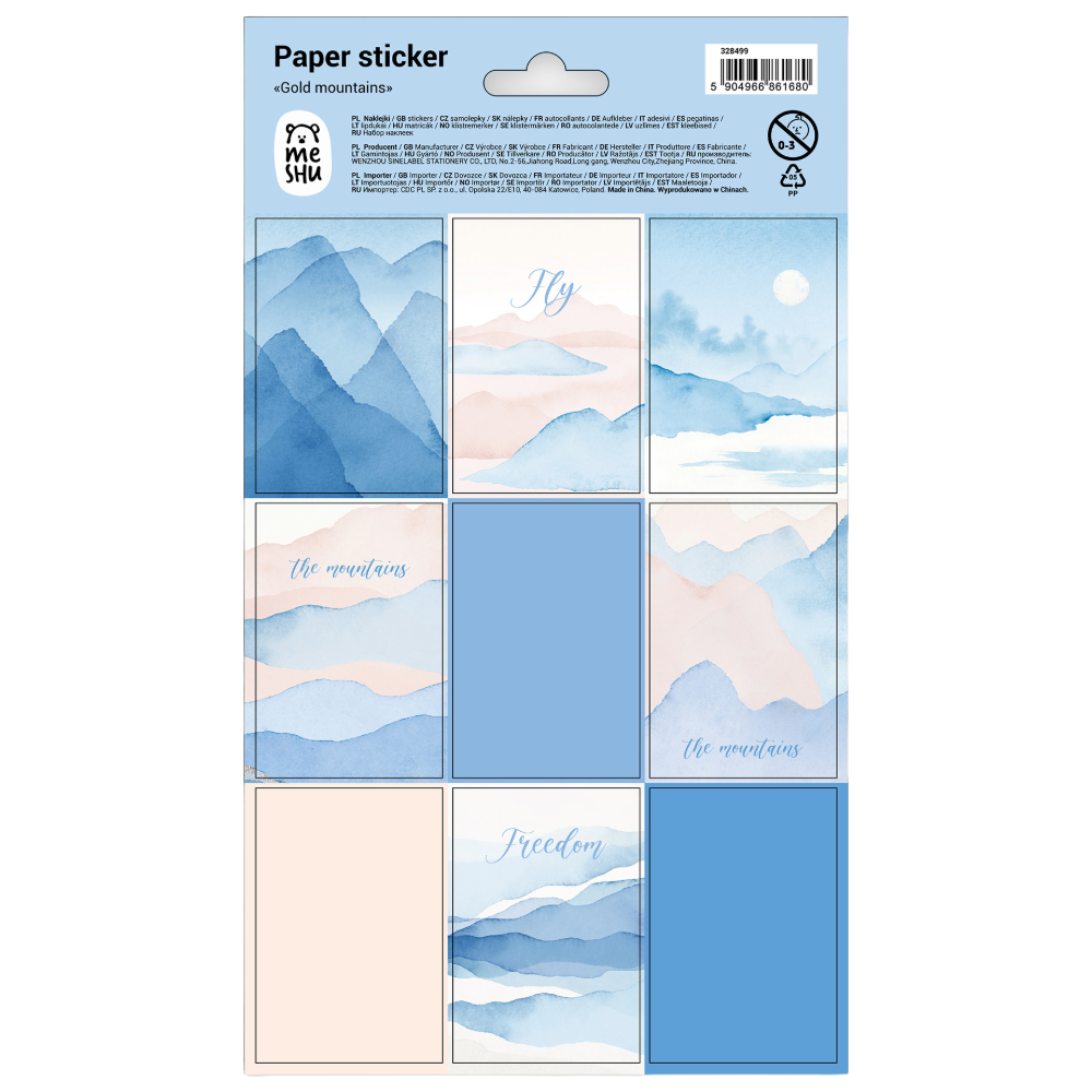 STICKERS MESHU PAPER 328499 (=10Φ) 12X21