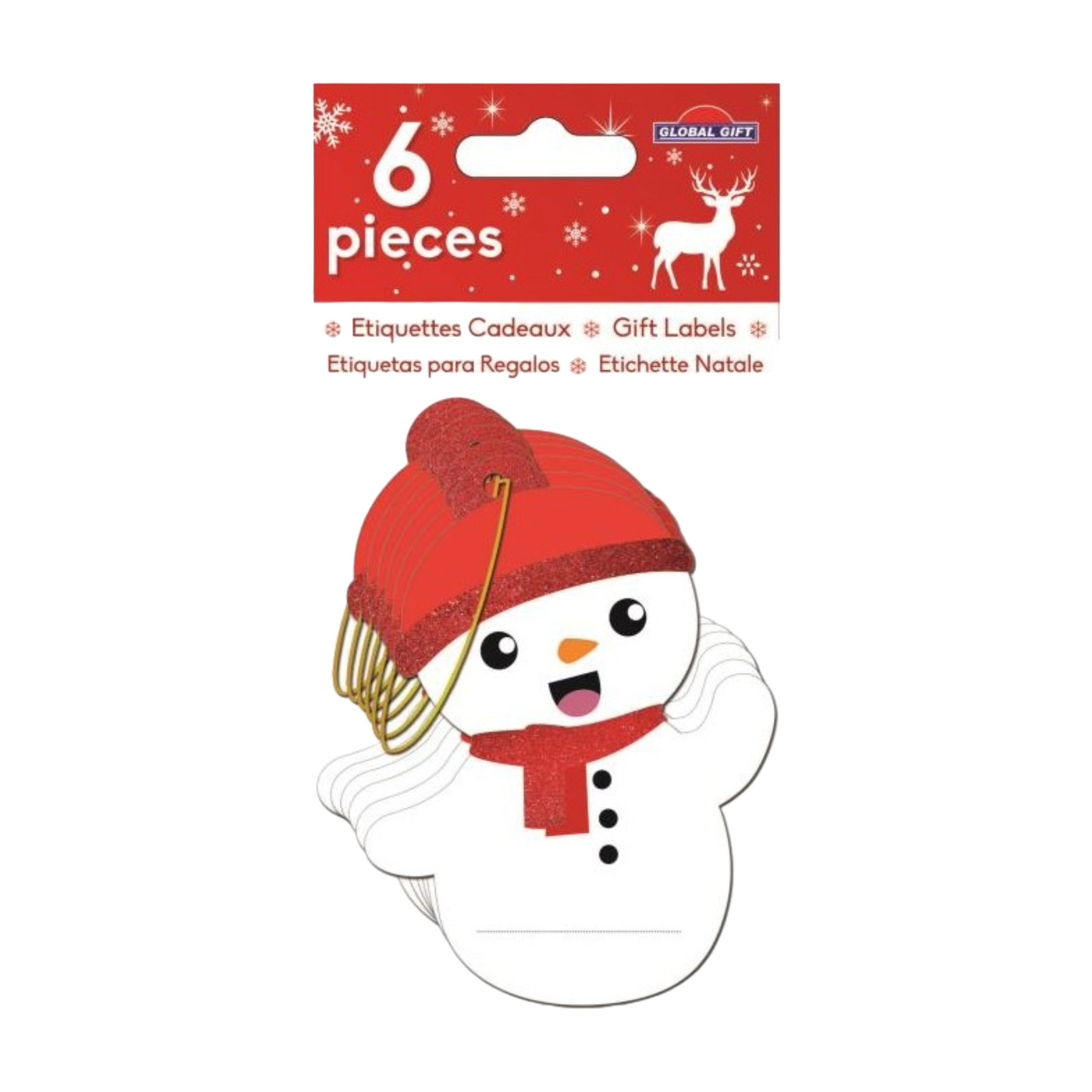 STICKERS CHRISTMAS TAG/ΚΑΡΤΕΣ 8X12CM 331101 GLOBAL GIFT