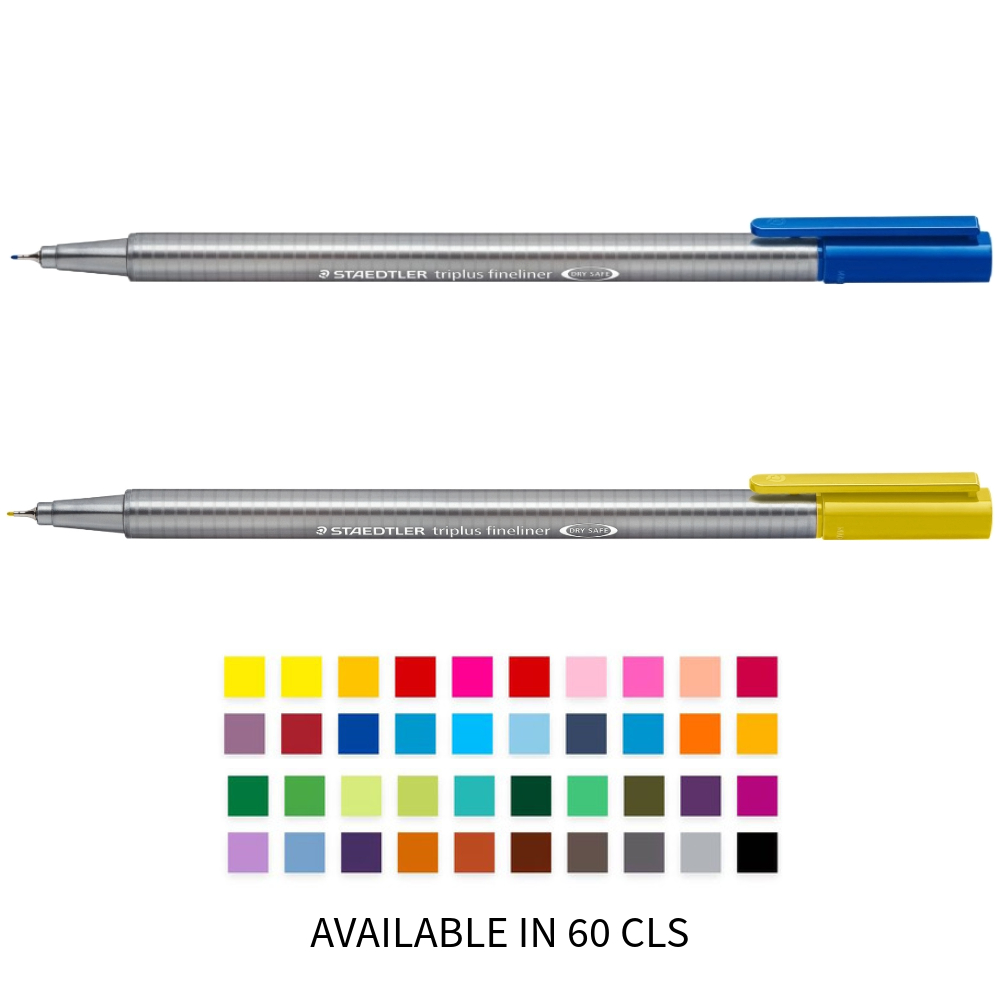 ΜΑΡΚΑΔΟΡΟΣ ΓΡΑΦΗΣ STAEDTLER 334 TRIPLUS FINELINER ( 0.3MM) (60 ΧΡΩΜΑΤΑ) 334-xxx