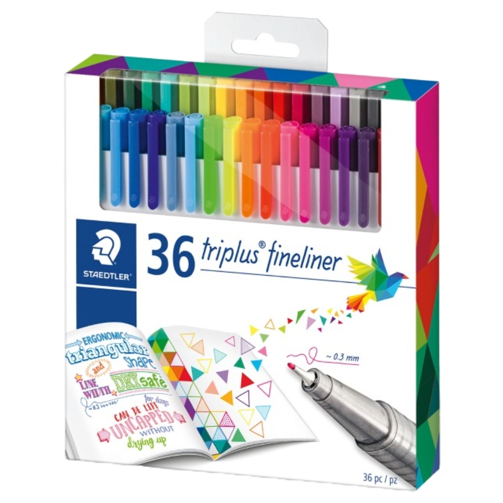 ΜΑΡΚΑΔΟΡΟΣ ΓΡΑΦΗΣ STAEDTLER 334 TRIPLUS FINELINER (36 ΧΡΩΜ.) 334 C36