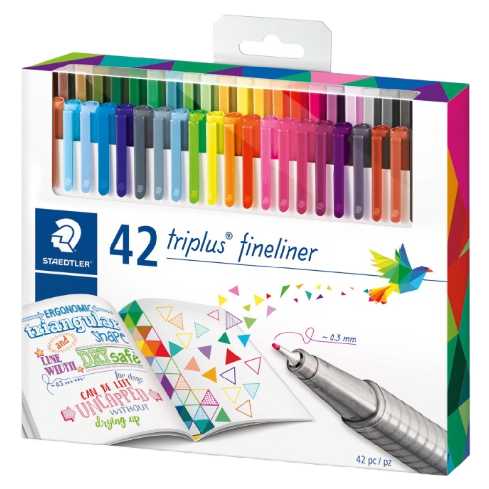 ΜΑΡΚΑΔΟΡΟΣ ΓΡΑΦΗΣ STAEDTLER 334 TRIPLUS FINELINER (42 ΧΡΩΜ.) 334 C42
